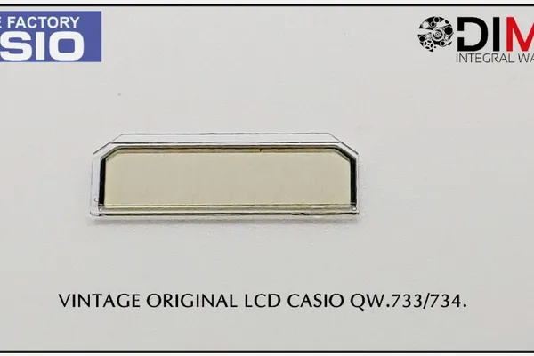 eBay listing screenshot for the NOS Casio QW-734-01 replacement LCD.